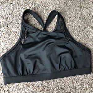 Bathing suit top. High neck.